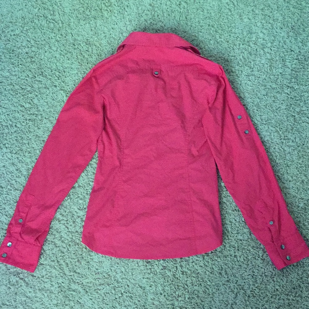 Express Raspberry Button Up - Picture 2 of 5